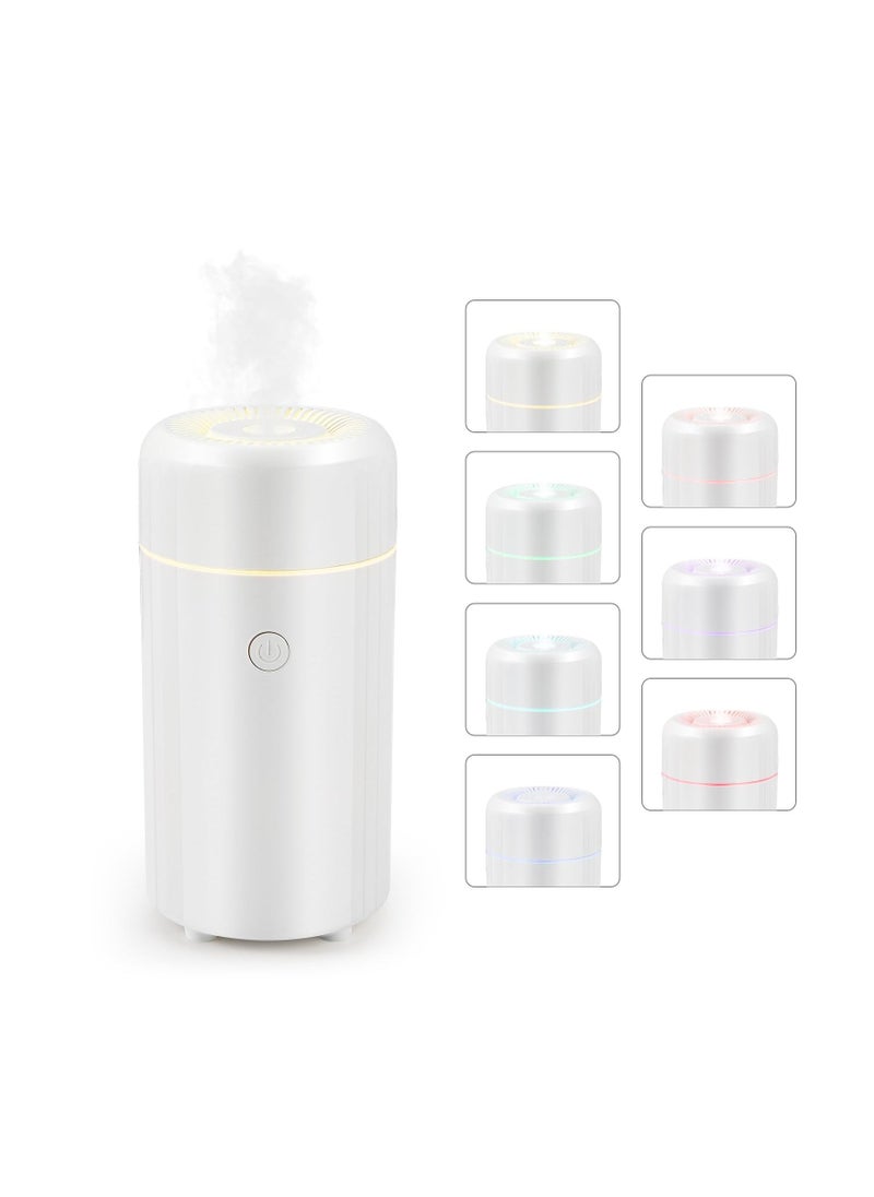 Living Essential Oil Car Diffusers, Car Air Fresheners Car Diffuser with Night Light 100ml Essential Oil Car Freshener with Auto Off Super Quiet Air Humidifier for Office Home Car(White) - Image 1