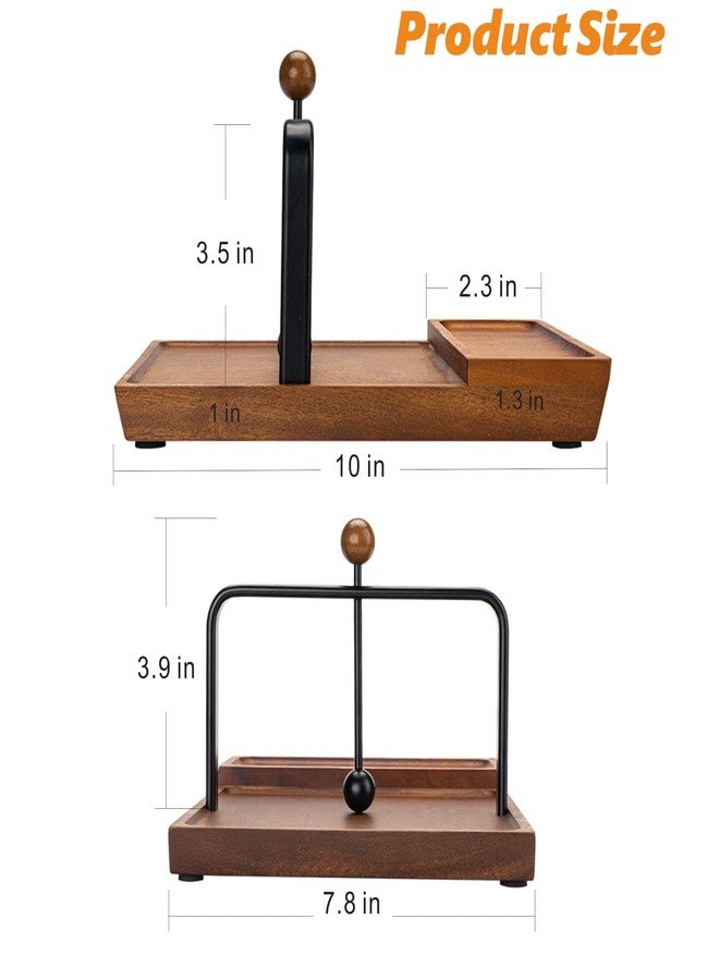 ALLCENER Black Wooden Napkin Holder, Multifunctional Farmhouse Napkin Holder for Table, Kitchen, Outdoor Use, Includes Space for Salt and Pepper Shakers (Seasoning Jar Not Included) - Image 4