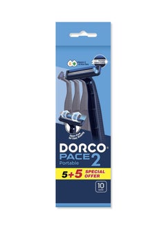 DORCO Dorco Pace2 Men Disposable Razor 5+5 