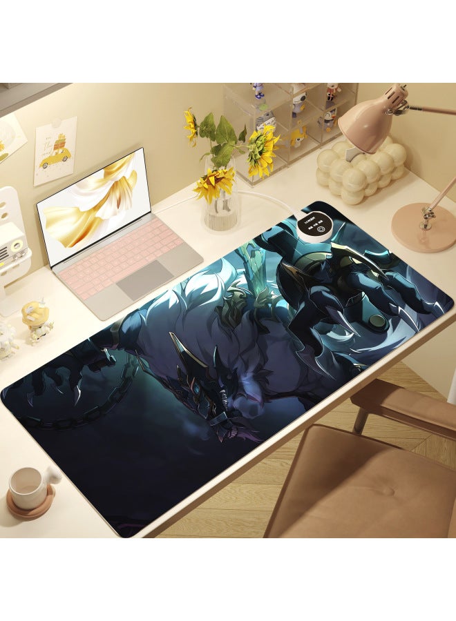 Game Animation Extra Large Thickened Mouse Pad Animation Keyboard Pad Computer Pad Men's Table Pad Large E-sports Hand Warmer Pad-Color:Right Switch 90*40-Pattern:SN04-05