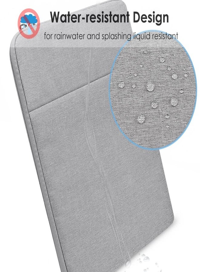 ProElife 12-12.5 Inch Sleeve Case Cover Canvas Laptop Tablet Protective Bag for 12.3-Inch Microsoft Surface Pro 4/Pro 5 (2017)/ Pro 6 (2018-2019)/Pro 7 (2019 2020) & MacBook 12" Air 11.6" (Gray) - Image 4