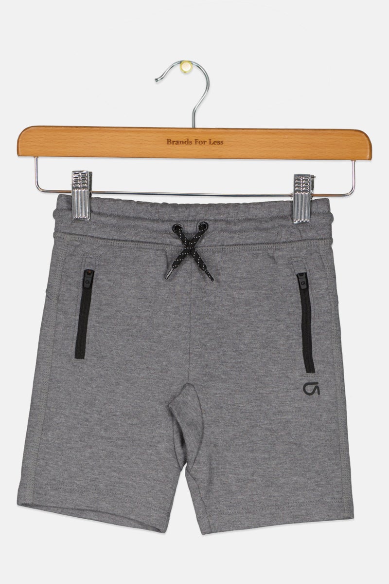 GAP Toddlers Boy Solid Pull On Shorts, Grey - Image 1