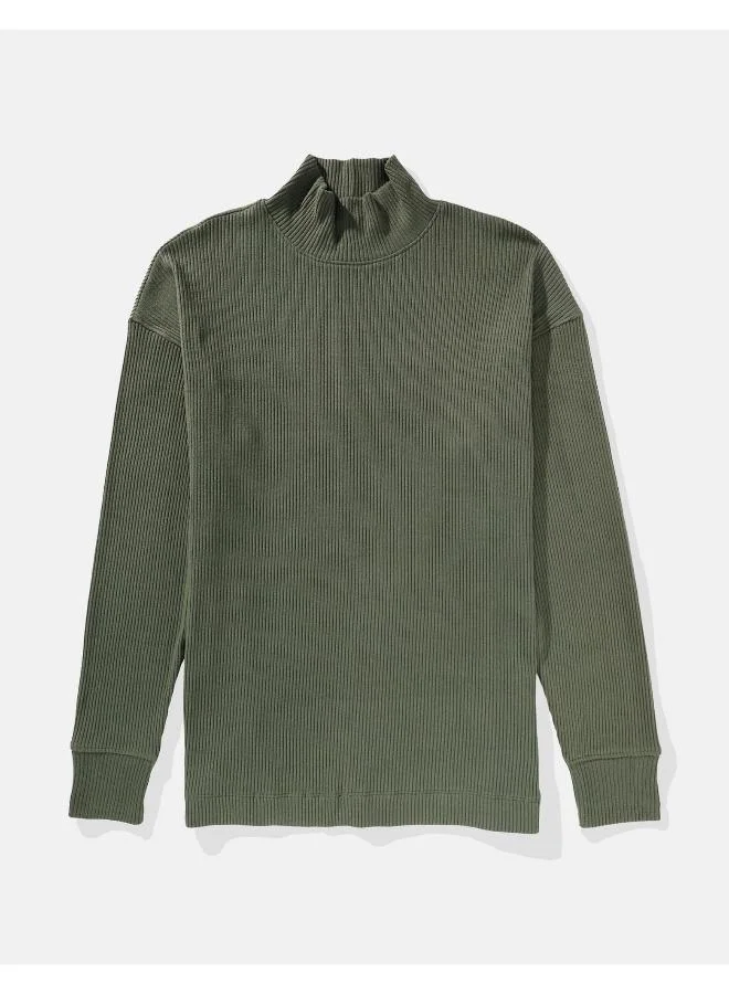 امريكان ايجل Mock Neck T-Shirt