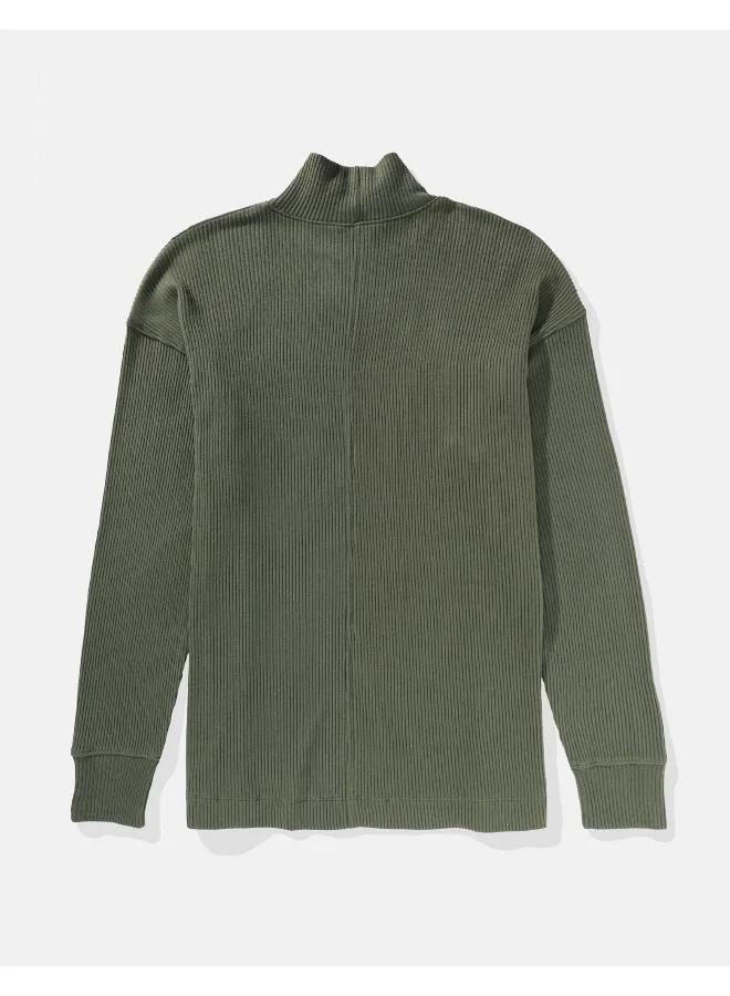 American Eagle Mock Neck Top