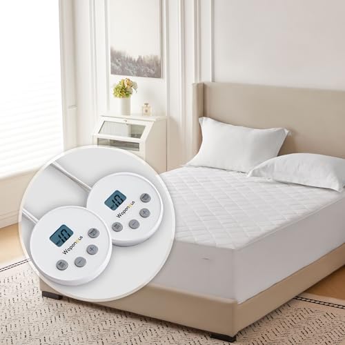 Wapaneus Heated Mattress Pad Queen Size 10 Heat Settings & Dual Control with 1-12 Hours Timer Auto Off,Deep Pocket Fits up to 18",Microfiber Bed Warmer,ETL Listed Machine Washable,60"x80" - Image 1
