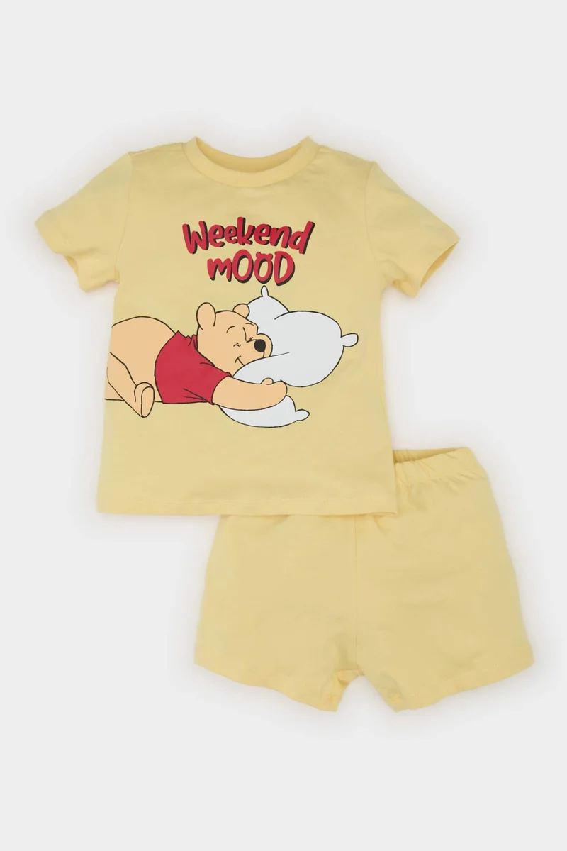 Defacto Baby Boy Disney Winnie The Pooh Cotton 2 Piece Pyjamas Set
