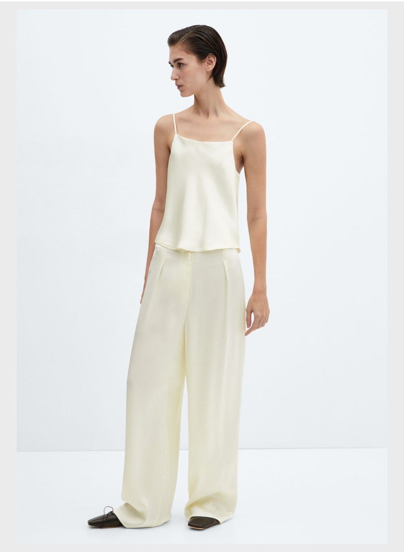 MANGO - Strappy Crop Top - Image 1