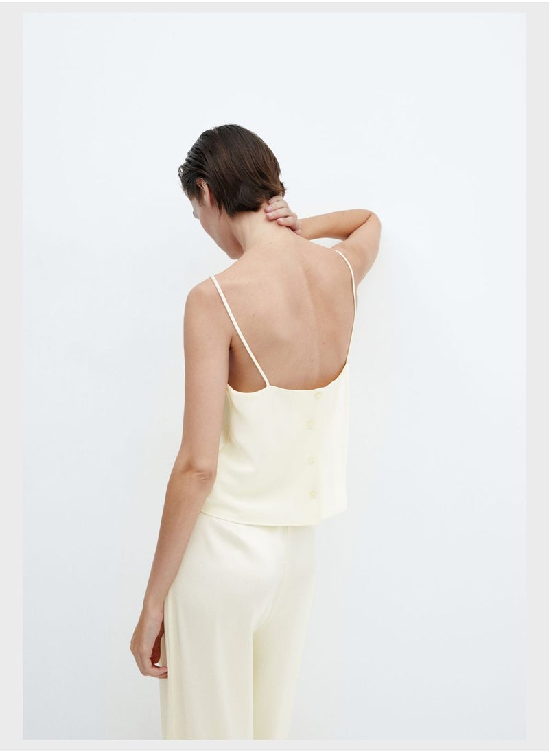 MANGO - Strappy Crop Top - Image 1