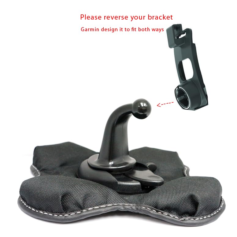 ChargerCity Portable Beanbag Dashboard Friction Mount Compatible with All 17mm Ball Joint Connection Nuvi Drive DriveSmart Dezl RV OTR LMT LM 5/6/7 inch Screen GPS - Image 4