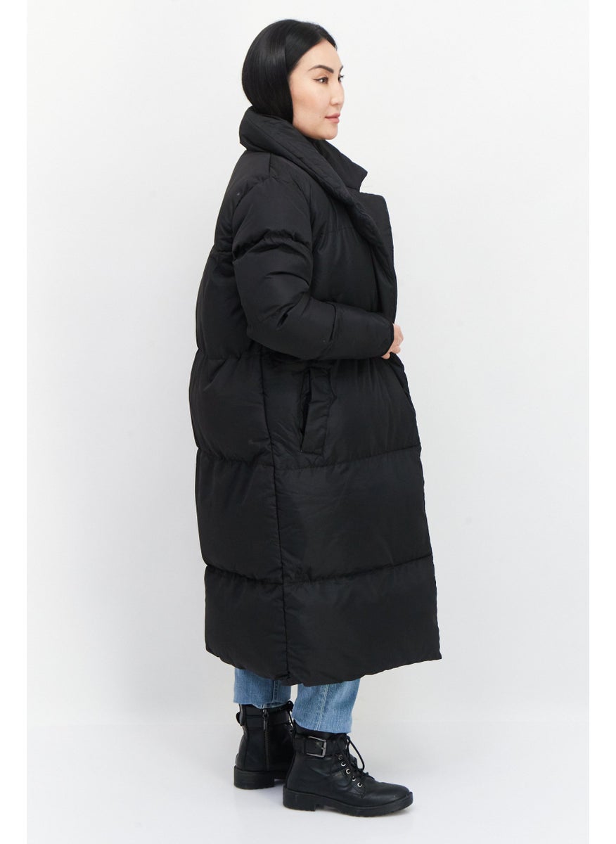 French Connection - Women Quilted Parka Jacket, Black - Image 1
