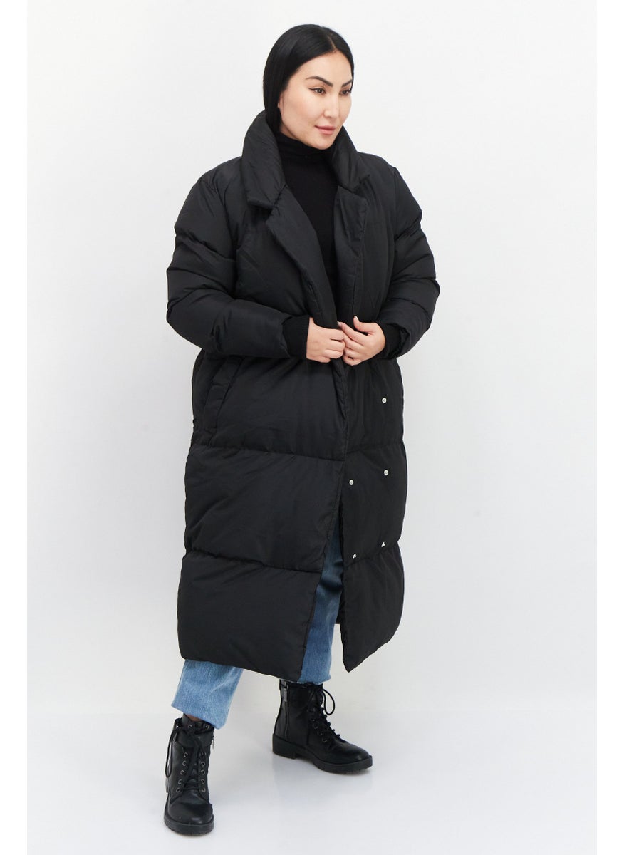 French Connection - Women Quilted Parka Jacket, Black - Image 1