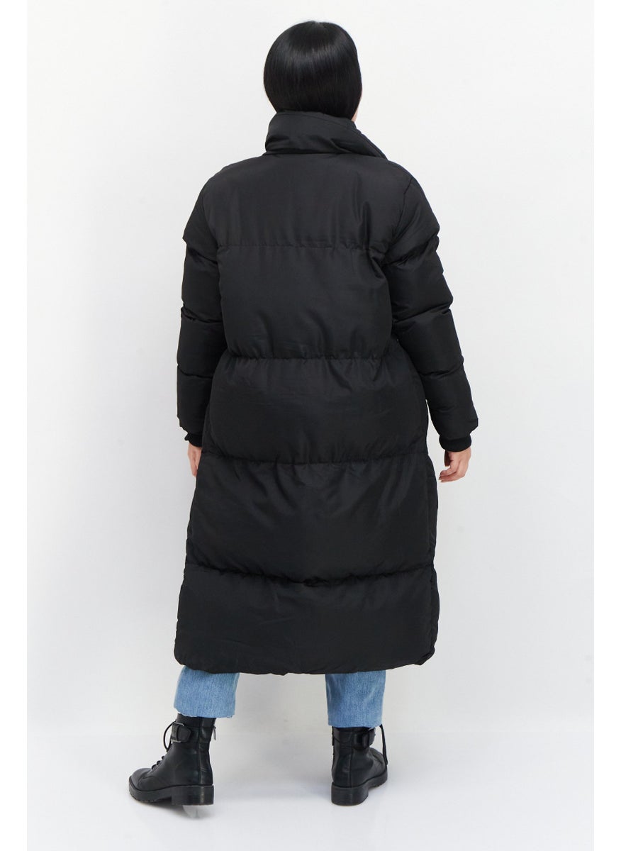French Connection - Women Quilted Parka Jacket, Black - Image 1