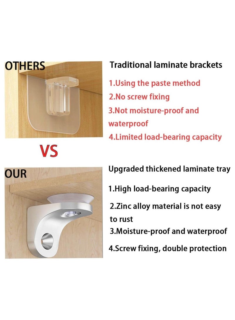 SYOSI 20Pcs Shelf Pins Closet Shelf Support Peg Shelf Pins Kit Bracket Shelf Holder Replacement Peg for Support Cabinet Shelf Kitchen Furniture Book Shelves Holder Locking Pins - Image 4