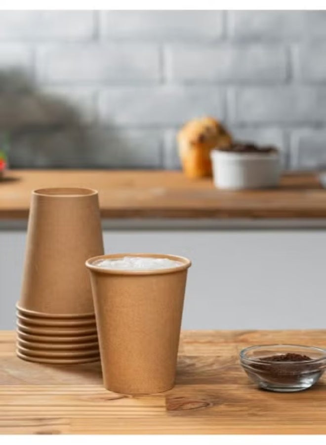Brown Kraft Paper Cups, 12 oz, 100 Count - Image 3