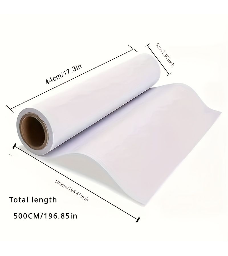 White Drawing Paper Roll 5M x 44Cm 19685In For Painting Sketching Gift Wrapping - Image 2
