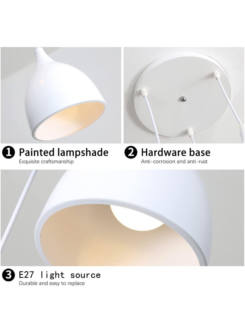 Ceiling Chandeliers Home Decor Tri Lanyard Color White Frame E27 base (Bulb not included )  - Image 2