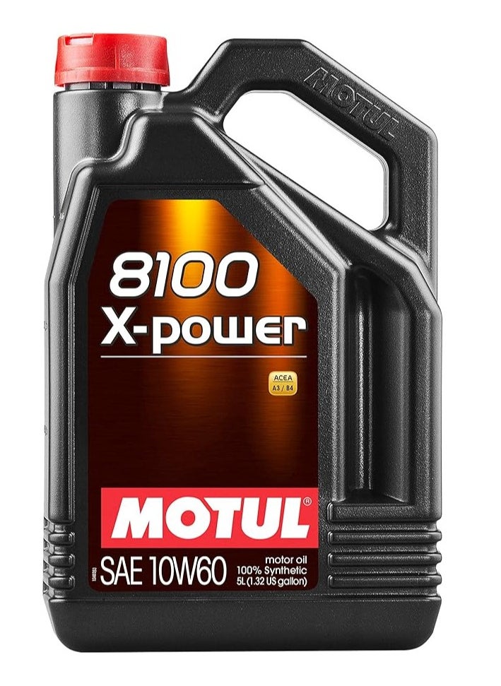 MOTUL Motul 8100 X-Power 10W-60 Synthetic Oil - 5L, 106144 