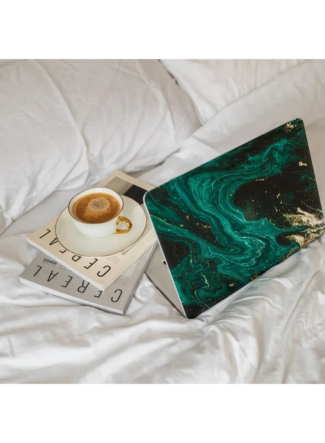 Burga MacBook Pro 14 Inch Emerald Pool Apple MacBook Pro 14 Inch Emerald Pool Protective Premium Hard Case Cover With Retina Display Touch Id Printed Design Hard Shell Laptop Case  | Best Price UAE