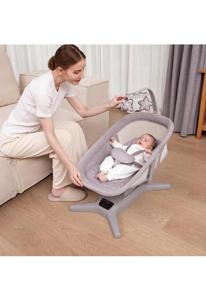 Mastela - Electric baby rocking bed with music and mosquito net for optimal protection and comfort - Image 1