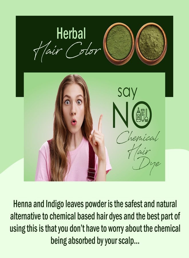 IYUSH Herbal Ayurveda Henna and Indigo Powder - 500gm | Indigo Powder Organic for Hair and Henna Powder for Hair Colour | Natural Hair Colour without Chemical | Herbal Hair Colour | 250gm each - Image 5