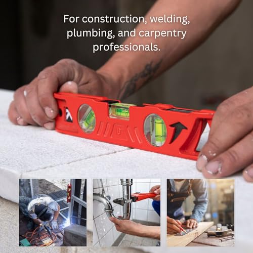 Kapro - 923 Professional Cast Aluminum Torpedo Level - Features Dual-View Plumb Site - Magnetic - VPA Tested - Image 3