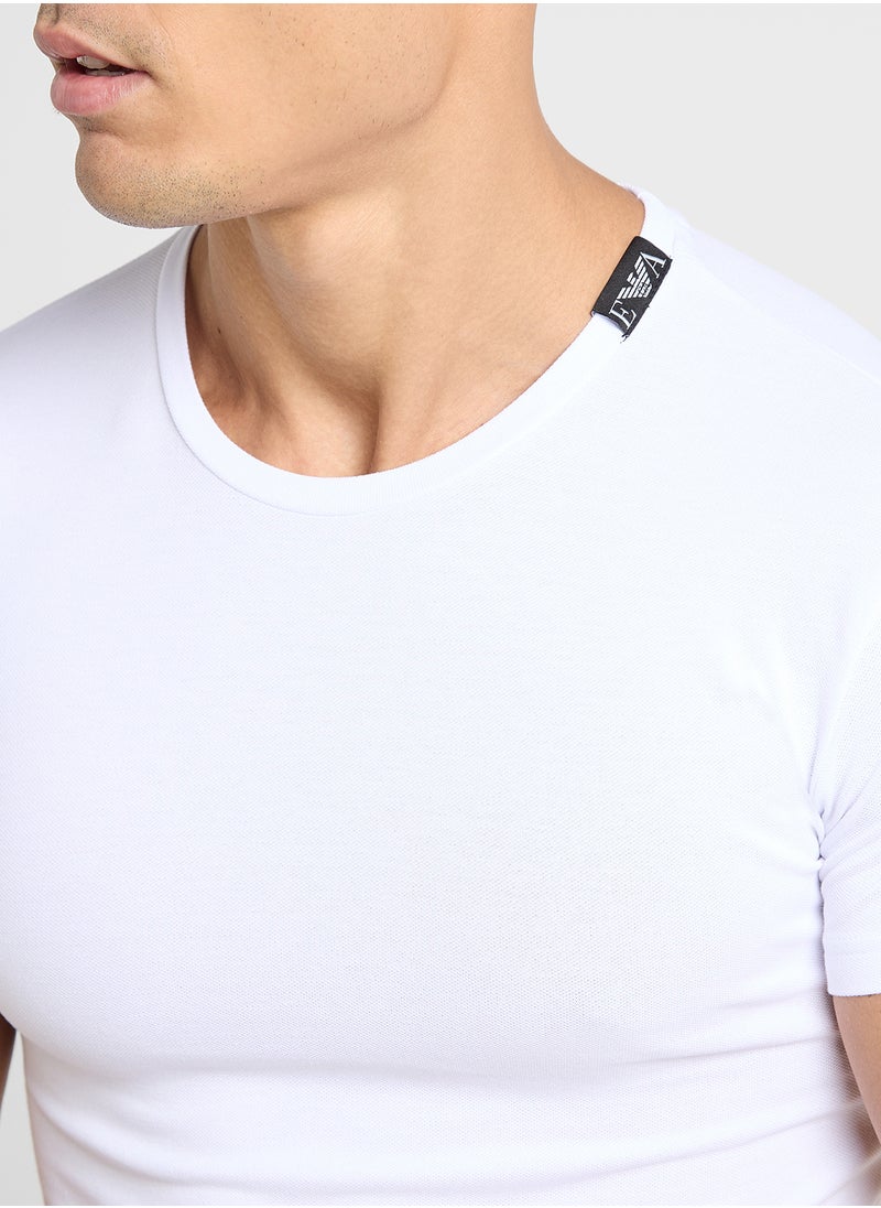 EMPORIO ARMANI Logo Crew Neck T-Shirt  - Image 3