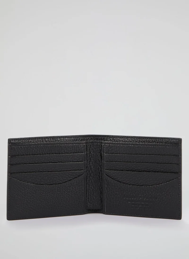 Philipp Plein  Black Monogram Appliquéd French Wallet  | Best Price UAE