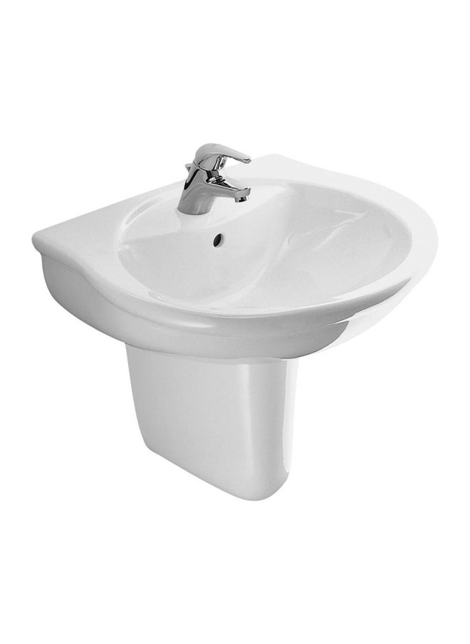 DANUBE HOME Is - San Remo Wash Basin With Half Pedestal White 60X49 E746001 & E749201  - Image 2
