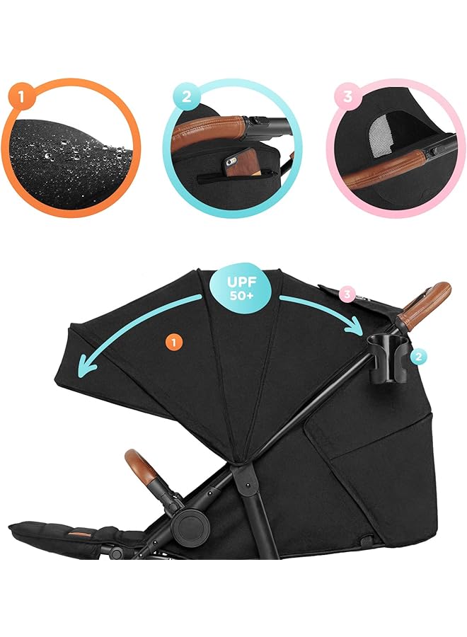 Kinderkraft Pushchair Grande Lx Black - Image 4