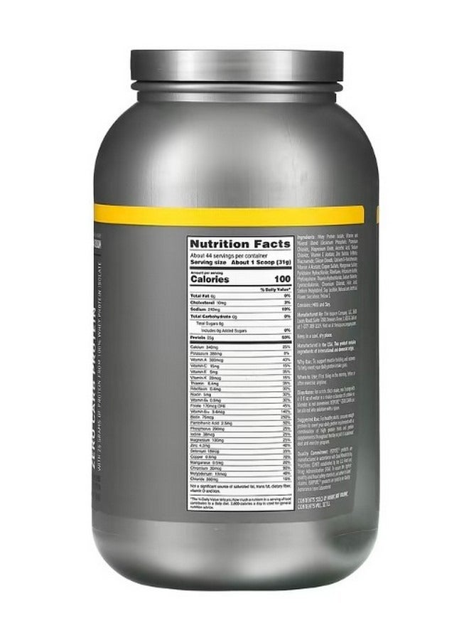 آيزوبيور Zero Carb Protein Powder Banana Cream 3 lbs 1.36 kg - Image 2