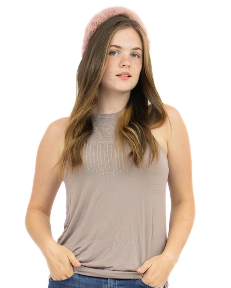 surell Faux Rex Headband (Pink) - Fake Rabbit Fur Hairband for Women - Girls Cute Makeup Soft Trendy Headband - Comfortable Fluffy - One Size Fits All - Image 3