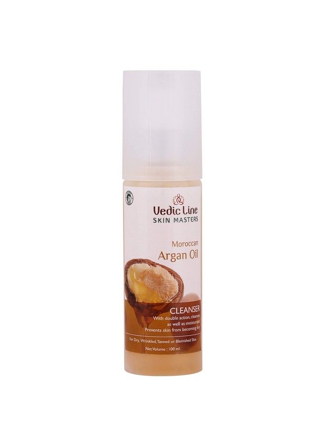 Vedicline Skin Masters Moroccan Argan Oil Cleanser Reduce Dry Wrinkled & Tan With Argan Oil For Healthy Glowing Skin100Ml - Image 1