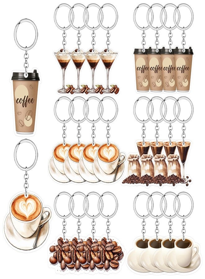 Merrystorm 24Pcs Espresso Martini Keychain Party Favors A Tini Bit Older Espresso Martini Decor Acrylic Coffee Martini Keychains Gifts Accessories for Birthday Bachelorette Bridal Shower Tini Bar Party Favors - Image 1