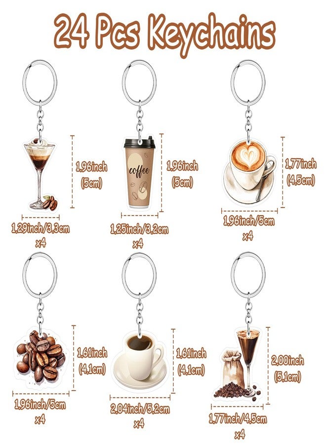Merrystorm 24Pcs Espresso Martini Keychain Party Favors A Tini Bit Older Espresso Martini Decor Acrylic Coffee Martini Keychains Gifts Accessories for Birthday Bachelorette Bridal Shower Tini Bar Party Favors - Image 5