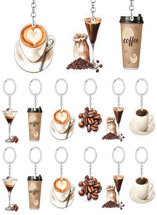 Merrystorm 24Pcs Espresso Martini Keychain Party Favors A Tini Bit Older Espresso Martini Decor Acrylic Coffee Martini Keychains Gifts Accessories for Birthday Bachelorette Bridal Shower Tini Bar Party Favors - Image 2