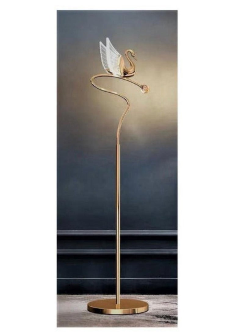 C M E Swan duck floor lamp Gold 300 x 1520 mm  - Image 2