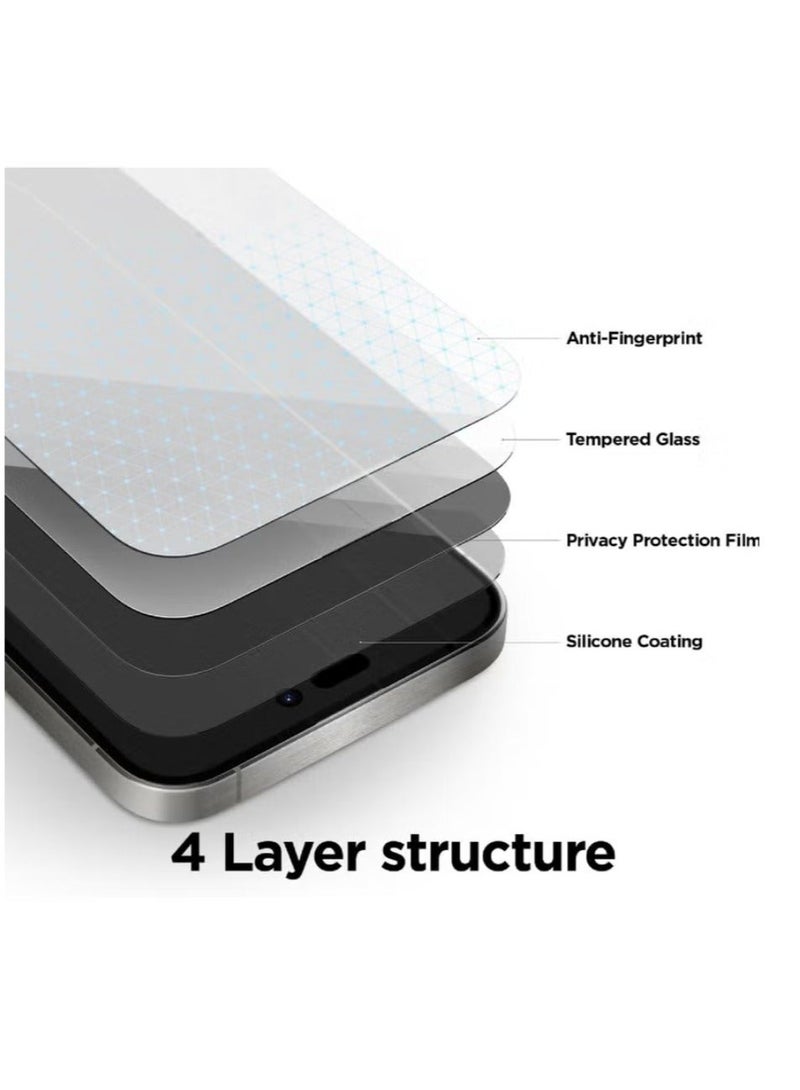 Original (2 PACK) Privacy Screen Protector for Samsung Galaxy S25 Ultra – Anti-Static Tempered Glass with ESD Privacy, 9H Hardness, Anti-Peep, Dust-Proof, Super Smooth Touch - Image 3