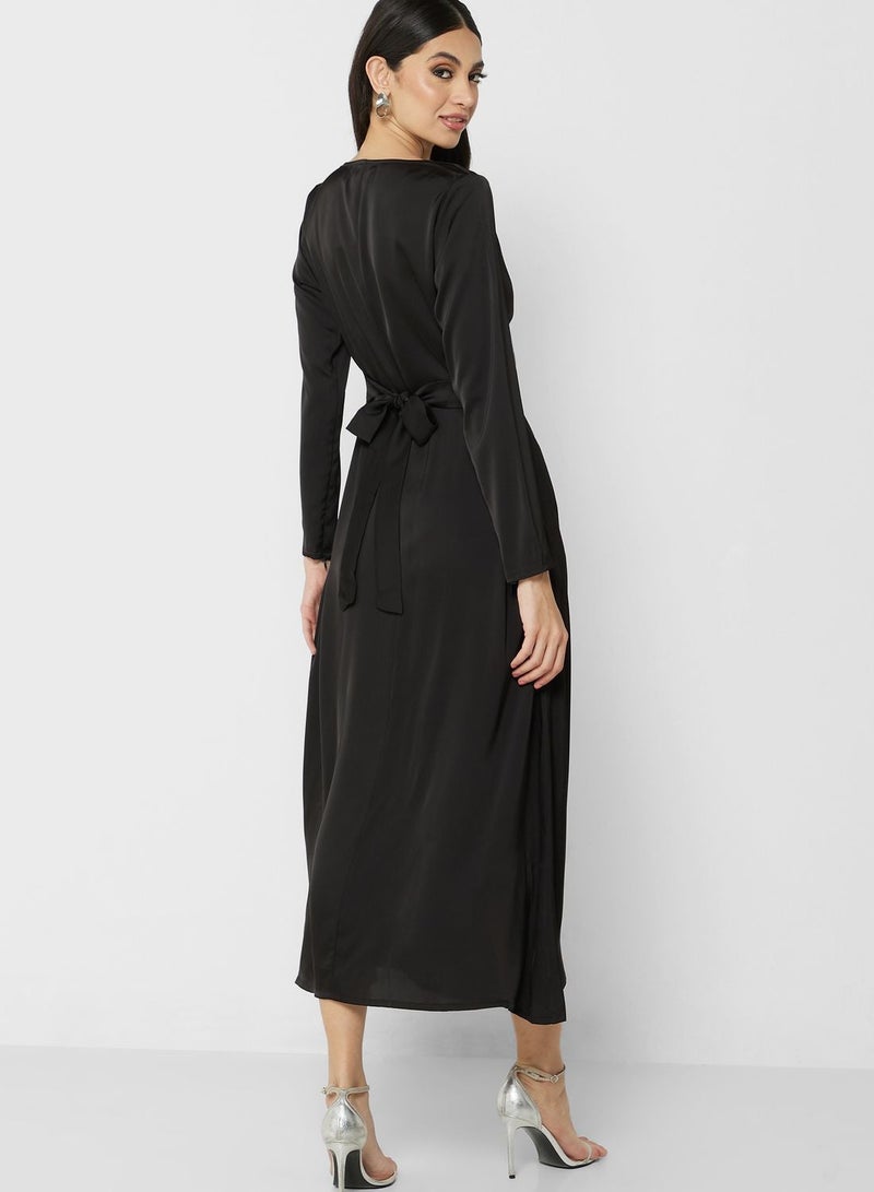 Khizana Satin Cowl Midi Dress - Image 2
