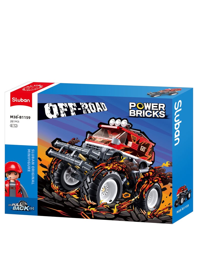 Sluban PowerBricks Pullback Off-road vehicle(261pcs) - Image 1