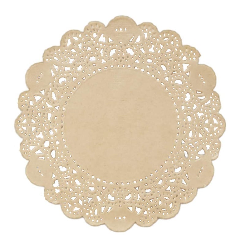 Doilykorea Premium disposable Rectangular paper doilies 250sheets NonDust Clean Cut Simple design Lace Doily PartyWedding Table ware ROUND 45 pure WHITE