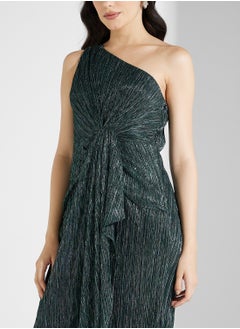 Adrianna Papell One Shoulder Front Twist Dress  - Image 3