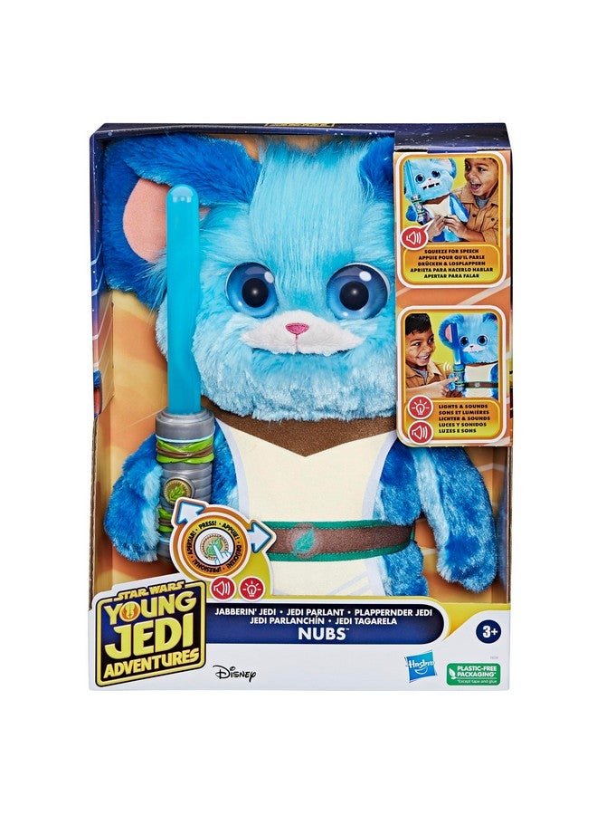 Star Wars: Young Jedi Adventures Jabberin' Jedi Nubs, Electronic Plush, Lights & Sounds, Toys, Preschool Toys for 3 Year Old Boys & Girls - Image 2