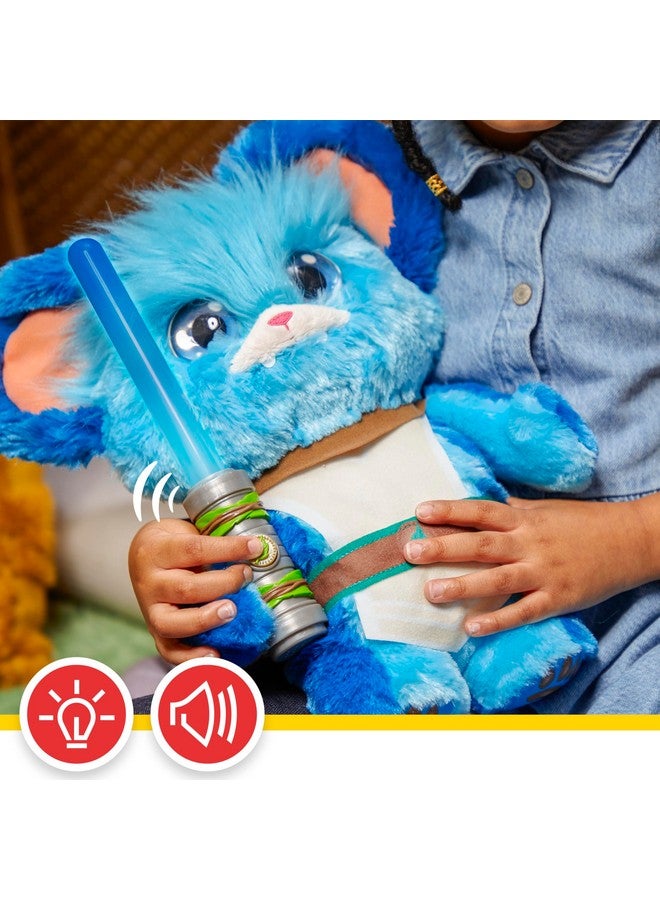 Star Wars: Young Jedi Adventures Jabberin' Jedi Nubs, Electronic Plush, Lights & Sounds, Toys, Preschool Toys for 3 Year Old Boys & Girls - Image 3