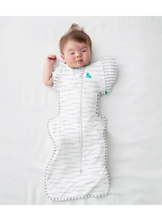 لاف تو دريم قماط Love to Dream Swaddle Up Transition Swaddle، أجنحة قابلة للفك حاصلة على براءة اختراع، تساعد الطفل بلطف على الانتقال من التقميط إلى الحرية في الحركة عند ظهور علامات التدحرج، 1.0 TOG، 13-19 رطلاً، أبيض - Image 1