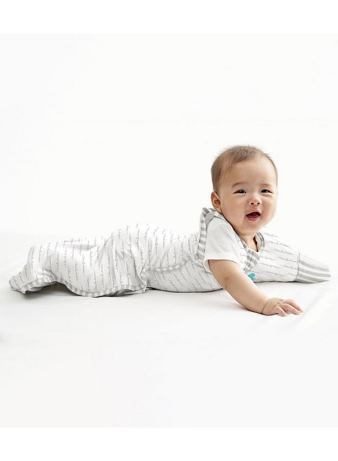 لاف تو دريم قماط Love to Dream Swaddle Up Transition Swaddle، أجنحة قابلة للفك حاصلة على براءة اختراع، تساعد الطفل بلطف على الانتقال من التقميط إلى الحرية في الحركة عند ظهور علامات التدحرج، 1.0 TOG، 13-19 رطلاً، أبيض - Image 3