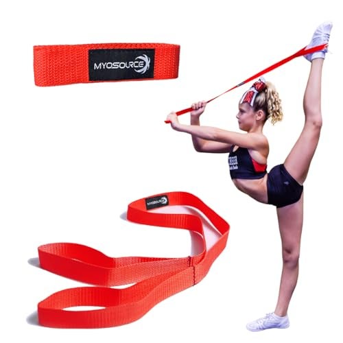 Myosource Kinetic Bands Cheerleading Stunt Strap, Red - Image 1