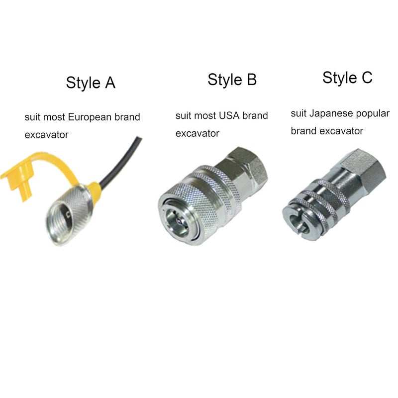 XZT XZT 70U Hydraulic Pressure Test Coupling KitPressure gauges SetTest HoseBSPP ORFS JIC Hydraulic Swivel Run tees for Repair Excavator Construction Machinery - Image 2