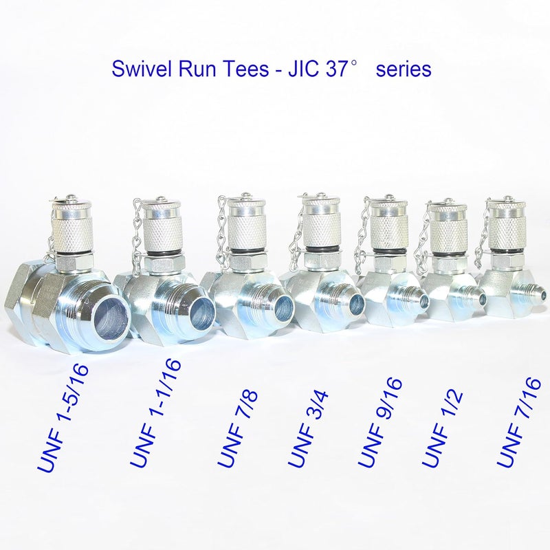XZT XZT 70U Hydraulic Pressure Test Coupling KitPressure gauges SetTest HoseBSPP ORFS JIC Hydraulic Swivel Run tees for Repair Excavator Construction Machinery - Image 4