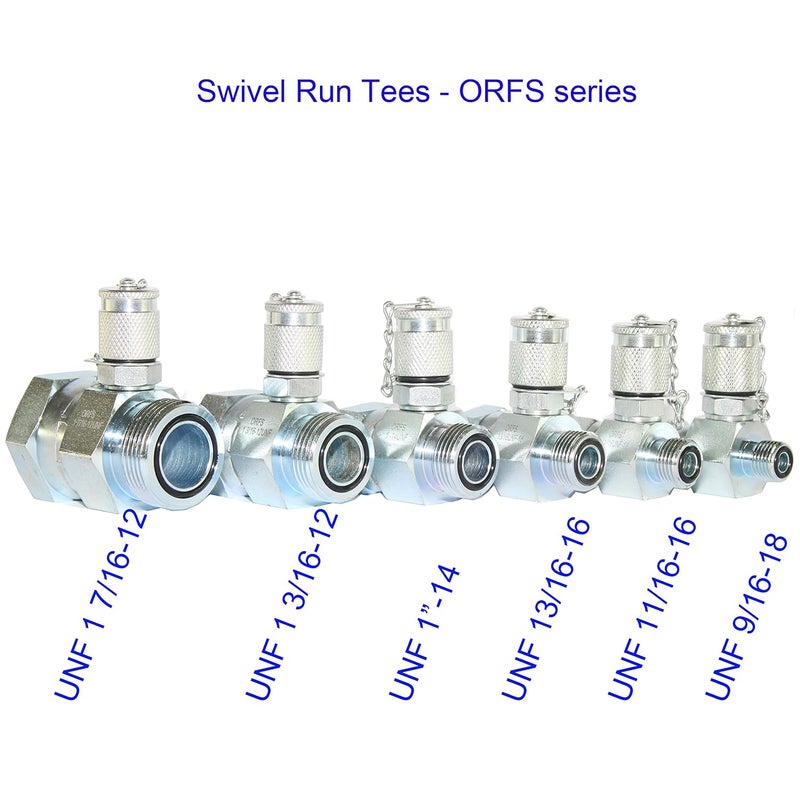 XZT XZT 70U Hydraulic Pressure Test Coupling KitPressure gauges SetTest HoseBSPP ORFS JIC Hydraulic Swivel Run tees for Repair Excavator Construction Machinery - Image 5