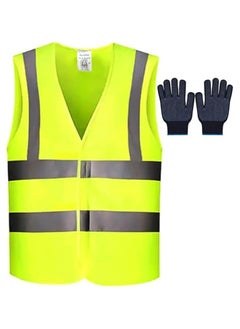 Duravel Duravel Safety Jacket,Vest, Pack of 5 - Reflective Guardian: High-Visibility Safety Jacket for Runners, Cyclists, and Construction Workers - 360° Visibility, Lightweight, and Adjustable Comfort  - Image 1
